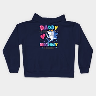 Daddy Of The Shark Birthday Dad Matching Family Kids Hoodie